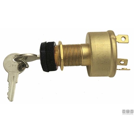 Chiave Avviamento Ø20mm 3 Terminali 3 Posizioni