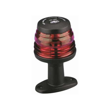 Fanale di Via 360 Rosso su Basetta Corpo Nero