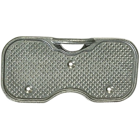 Piastra Salvapoppa 200x95mm in Alluminio Anodizzato