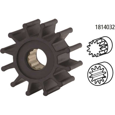 Girante in Neoprene Ø57 Ø Int. 15.8 H31 BB-12P