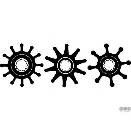 Girante in Neoprene Ø32 Ø Int. 8 H12 BF-6P