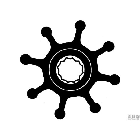 Girante in Neoprene Ø65 Ø Int. 15.8 H76.2 BB-8P