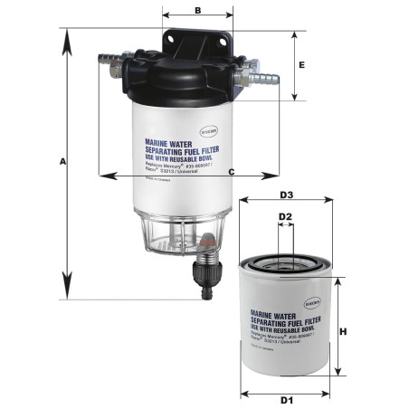 CARTUCCIA FILTRO CARBURANTE