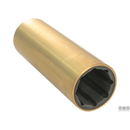 Boccola Idrolub in Ottone per Asse Ø30mm Ext Ø40mm L120mm