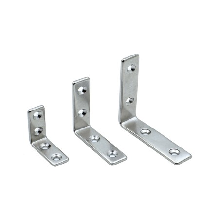 ANGOLARE IN ACCIAIO INOX AISI 316 4 FORI 31x12 mm