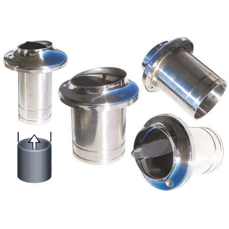 BOCCHETTONE DI SCARICO IN ACCIAIO INOX AISI 316 Diametro 75 mm