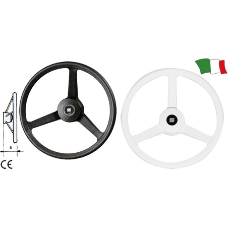 VOLANTE TRE RAZZE NERO