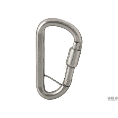 Moschettone di Sicurezza Ø10mm Acciaio Inox 316