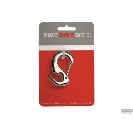 Moschettone Fiocco Aperto l65mm Acciaio Inox 316 M-CARD