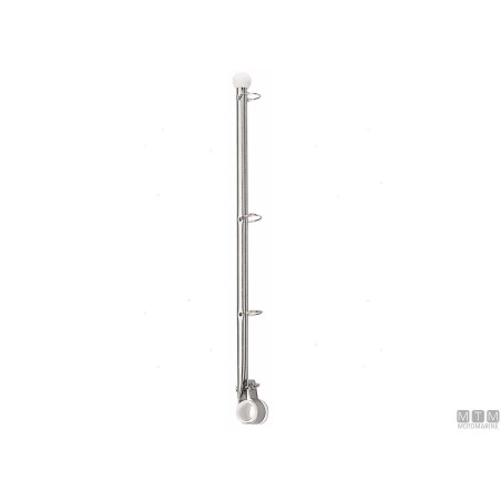 Asta Portabandiera Clamp h380mm in Acciaio Inox