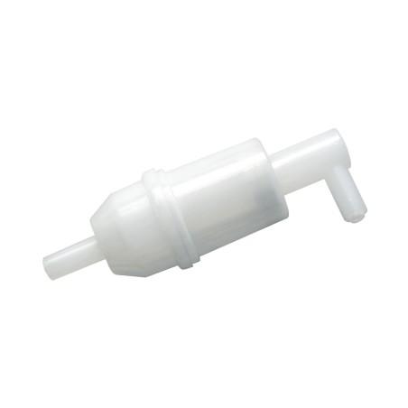 FILTRO CARBURANTE Lunghezza totale  105 mm  Diametro  35 mm  Diametro portagomma  8 mm