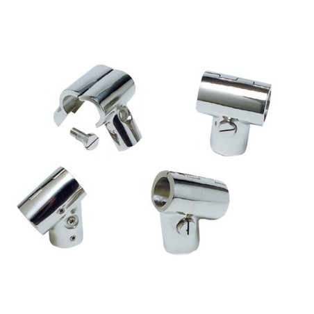 SUPPORTO APRIBILE A "T" IN ACCIAIO INOX AISI 316 SUPPORTO A "T" INCLINATO A 60°