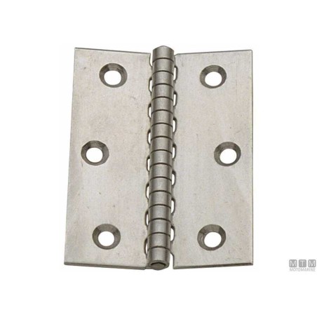 CERNIERA A LIBRO MEDIA INOX 80mm