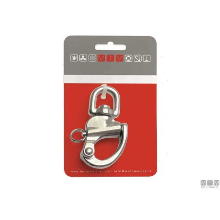 MOSCHETTONE SPI INOX CARD OCCHIO GIREVOLE 90mm