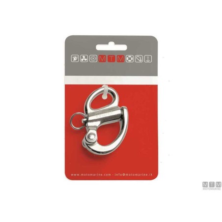 Moschettone Spi Fisso l75mm Acciaio Inox 316 M-CARD