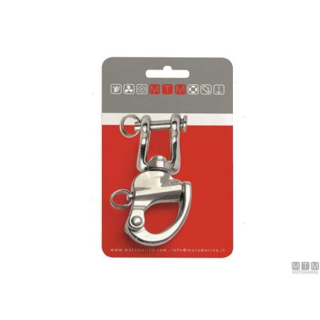 Moschettone Spi con Grillo l138mm Acciaio Inox 316 M-CARD