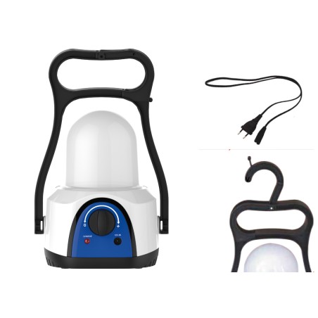 LANTERNA A LED RICARICABILE CON VARIATORE DI INTENSITÀ LUMINOSA