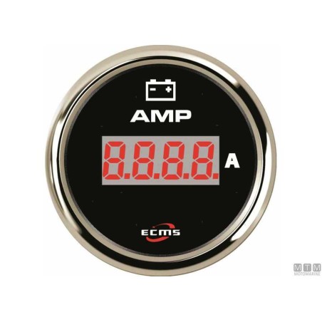 STRUMENTAZIONE ECMS BLACK CHROME INDICATORE LIVELLO CARBURANTE