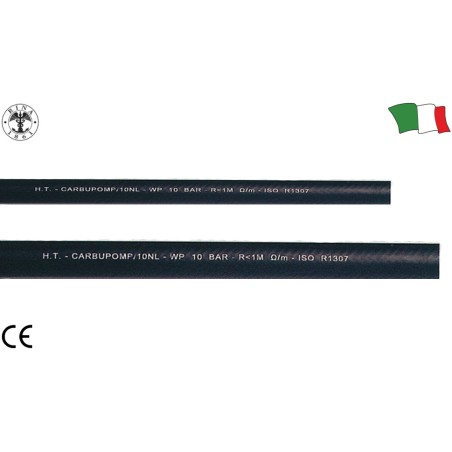 TUBO CARBURANTE IN GOMMA 8x15mm. Mt. 50