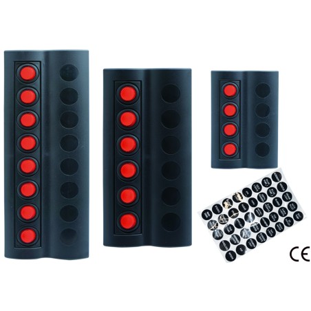 PANNELLO WATERPROOF 8 INTERRUTTORI LED mm. 235x90