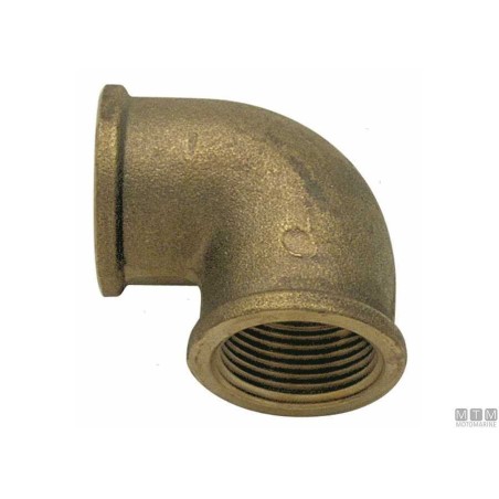 GOMITO FEMMINA-FEMMINA 3/8" OTTONE