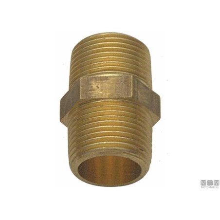NIPPLE 1" 1/4 OTTONE