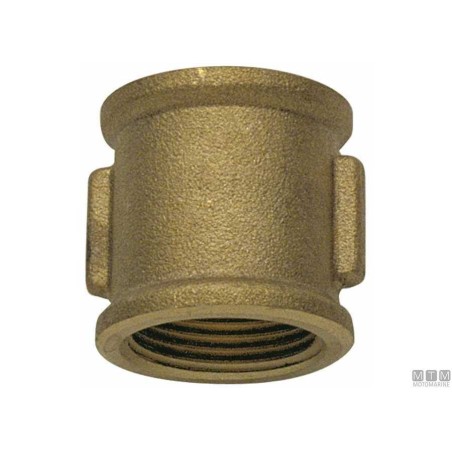 MANICOTTO FEMMINA 1/2" OTTONE