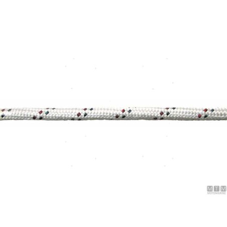 TRECCIA LAMPO BIANCA CON SPIA IN POLIESTERE DIAMETRO 12MM 200METRI