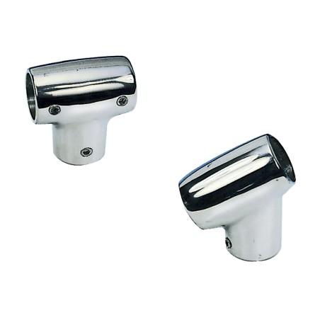 SUPPORTO A "T" INOX 90' DIAMETRO 25 mm.
