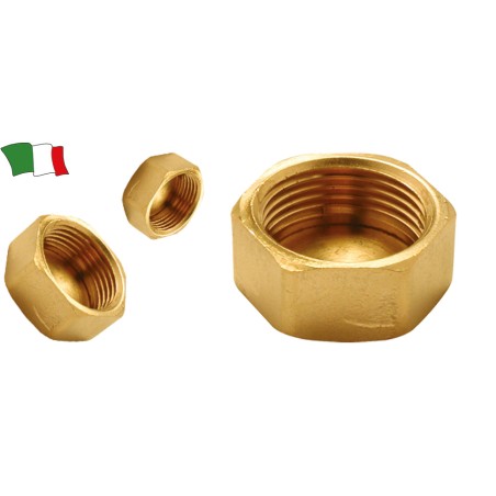 TAPPO FEMMINA IN OTTONE 1/4"