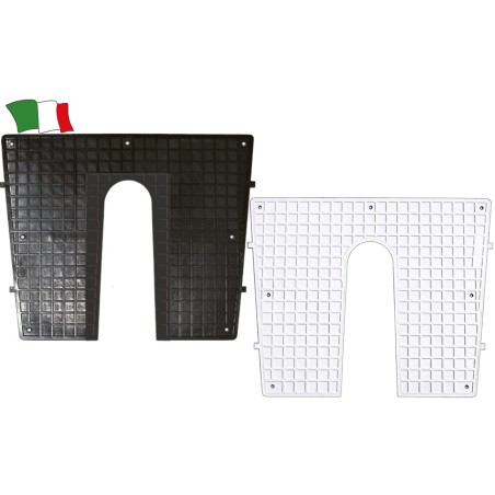 PIASTRA DI POPPA 430x350 mm. BIANCO